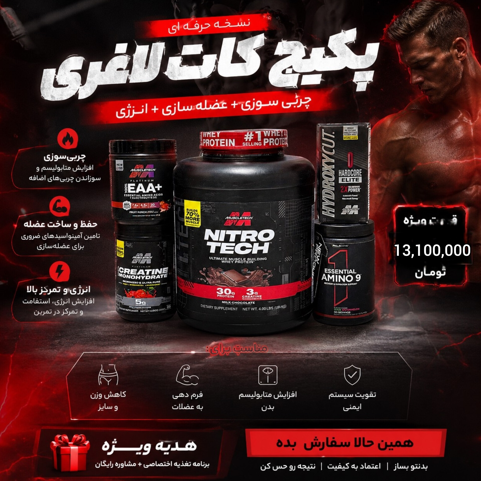 نسخه حرفه ای پکیج  کات و لاغری